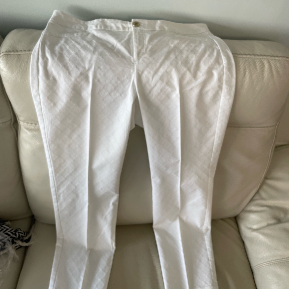 white Lilly Pulitzer Kelly pants, size 6